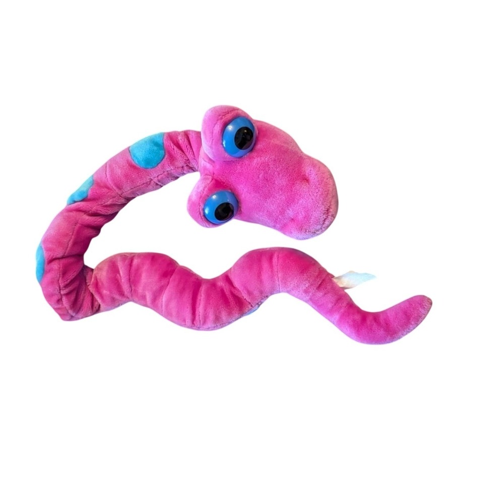 Best Made Toys Pink Plush Snake‎ Toy Blue Spots 48 Inch Long Stuffed Animal